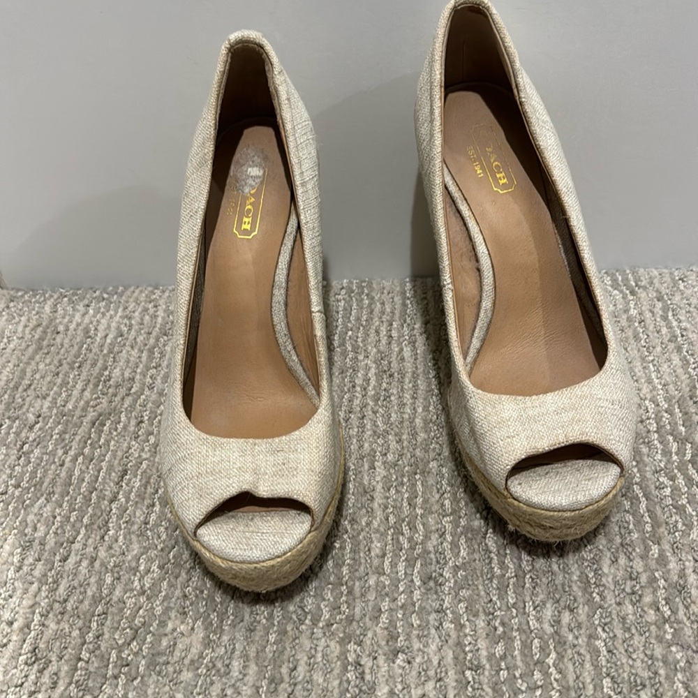 Coach espadrille wedge